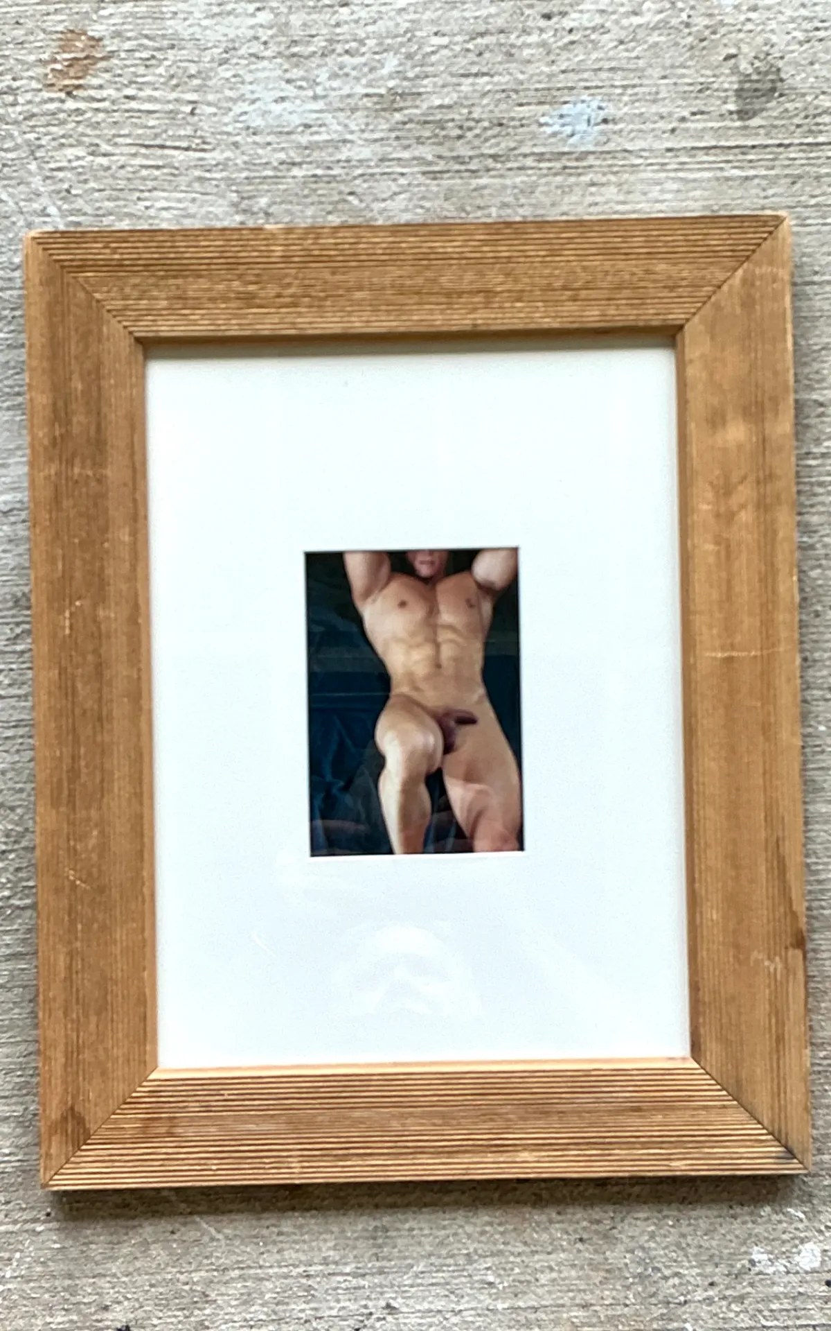 Vintage Framed Figurative Male Nude Photograph — additional photo 7