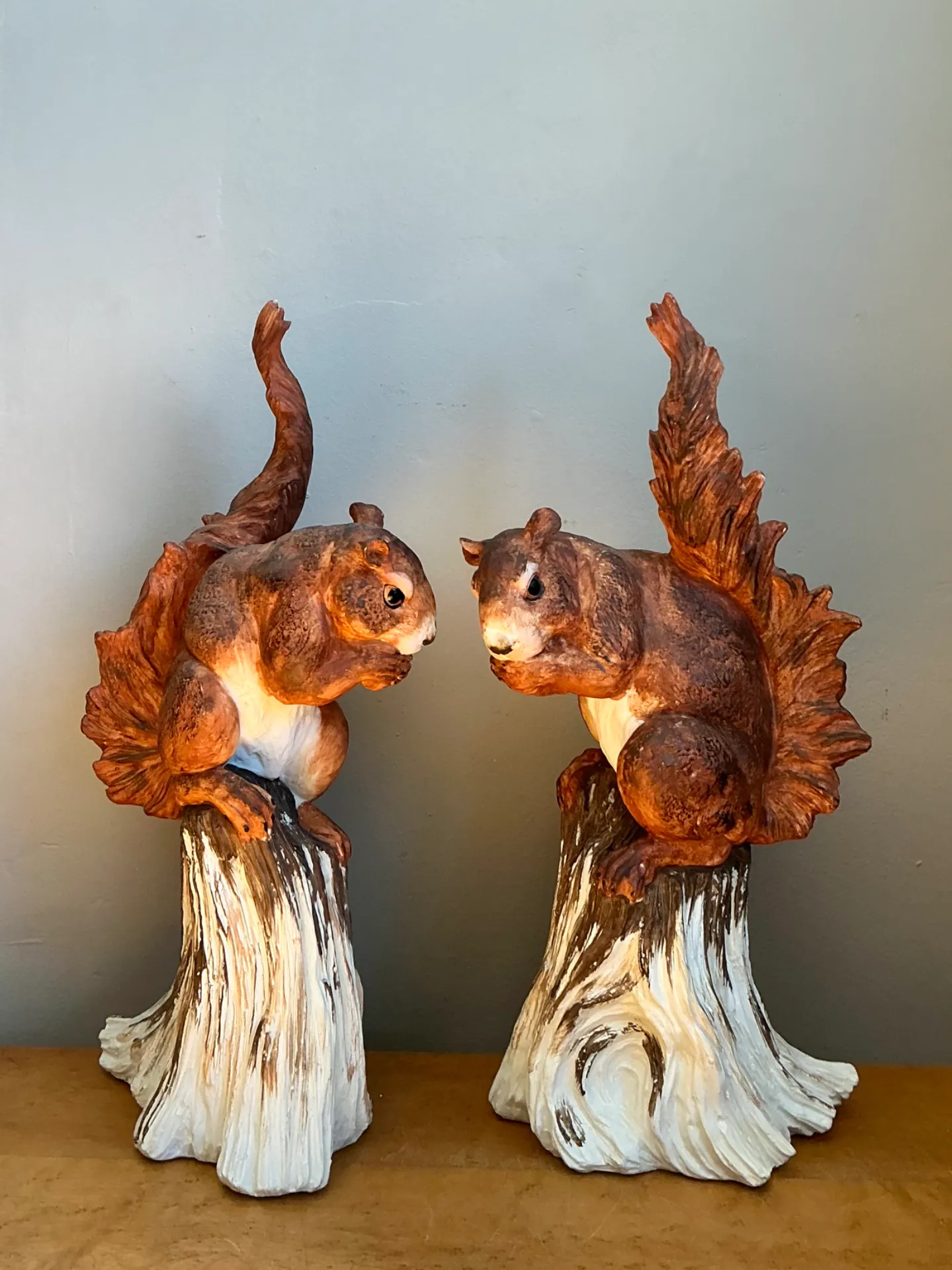 Vintage Ceramic Woodland Squirrel Figures — additional photo 2