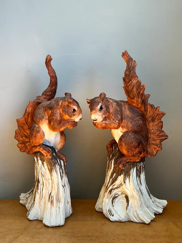 Vintage Ceramic Woodland Squirrel Figures — additional photo 5