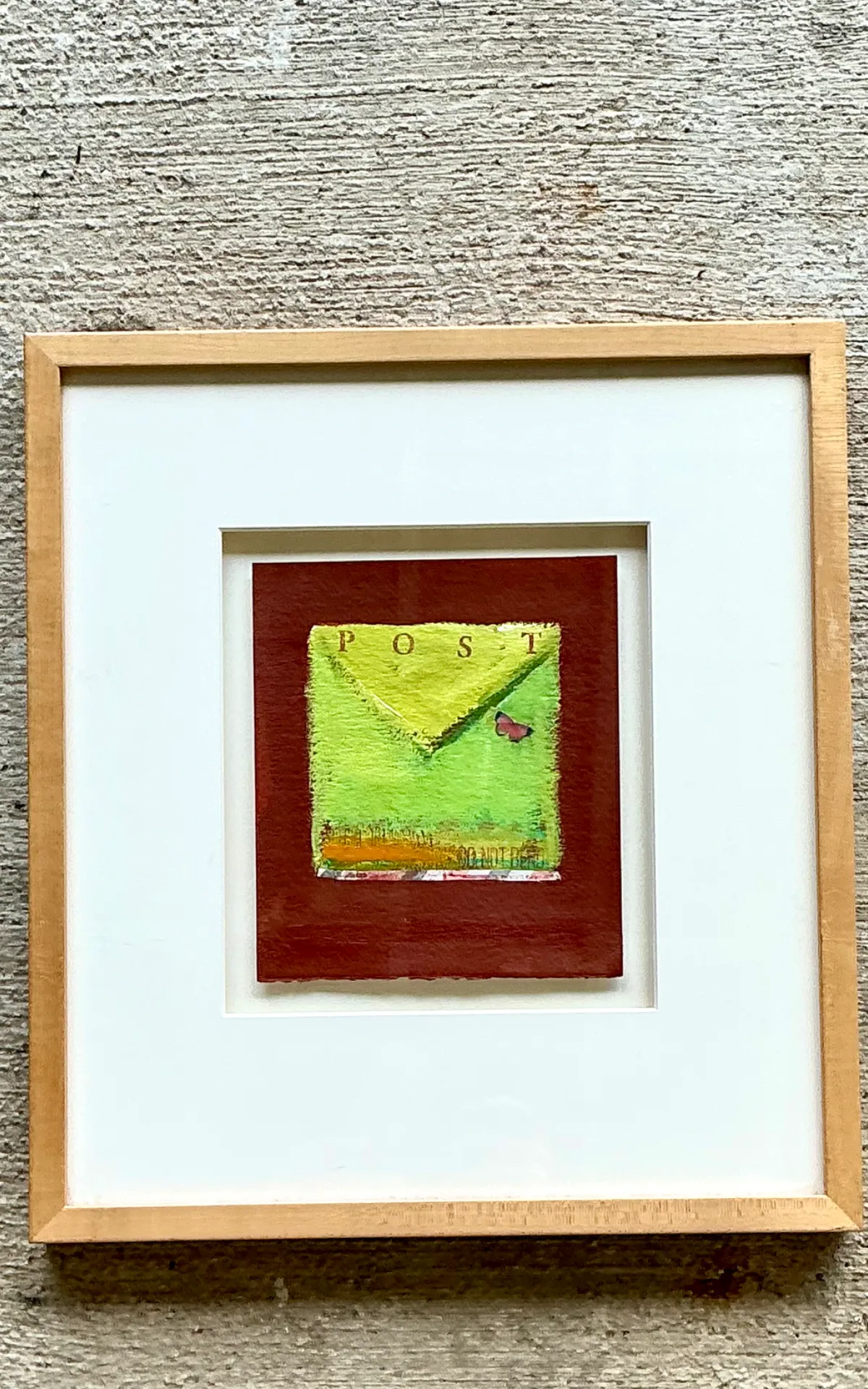 Framed Abstract Mixed Media Postal Design Art — additional photo 6
