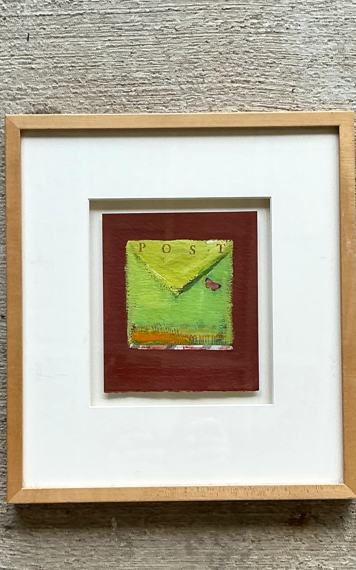 Framed Abstract Mixed Media Postal Design Art — additional photo 5