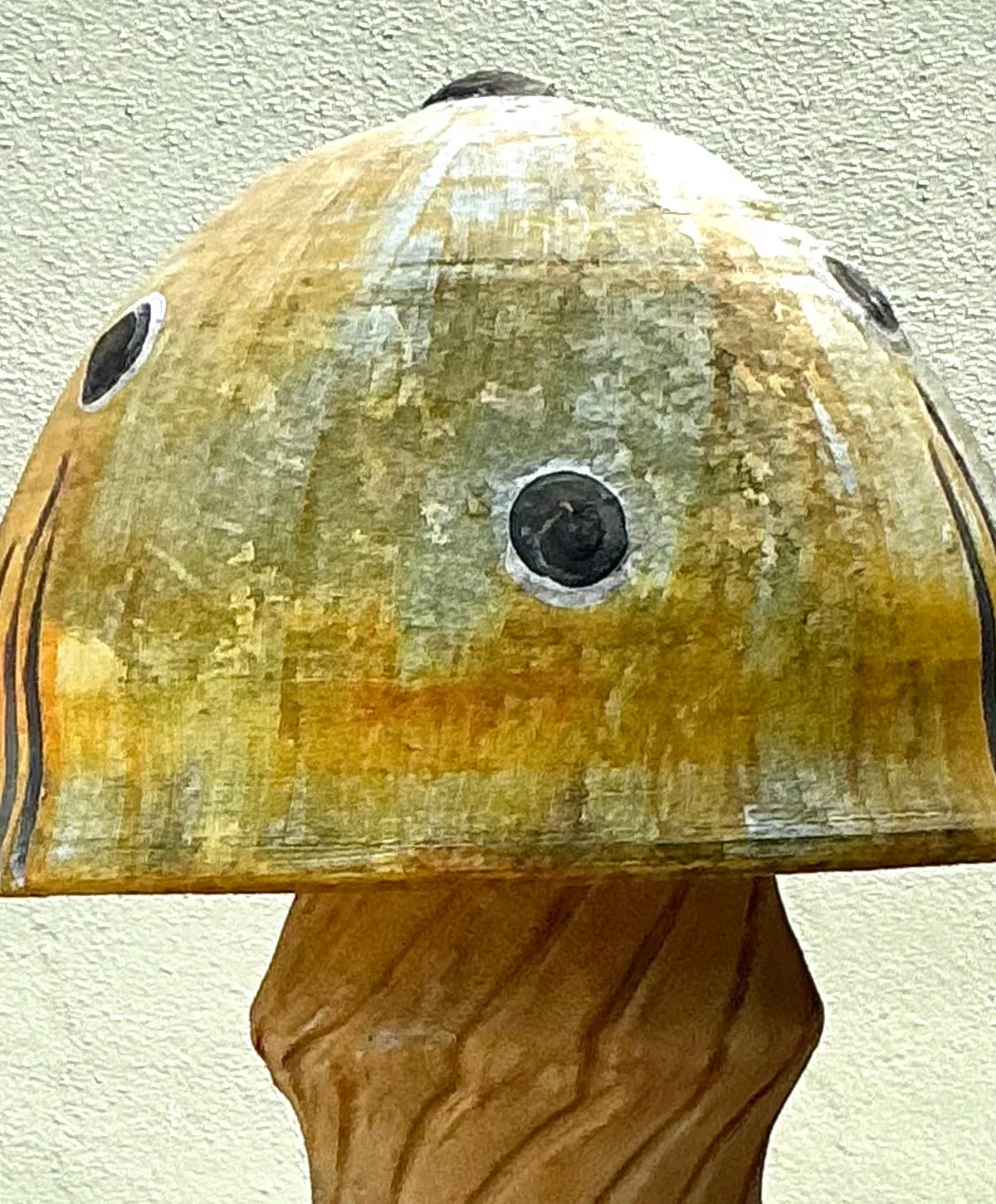 Vintage Distressed Garden Mushroom Statue