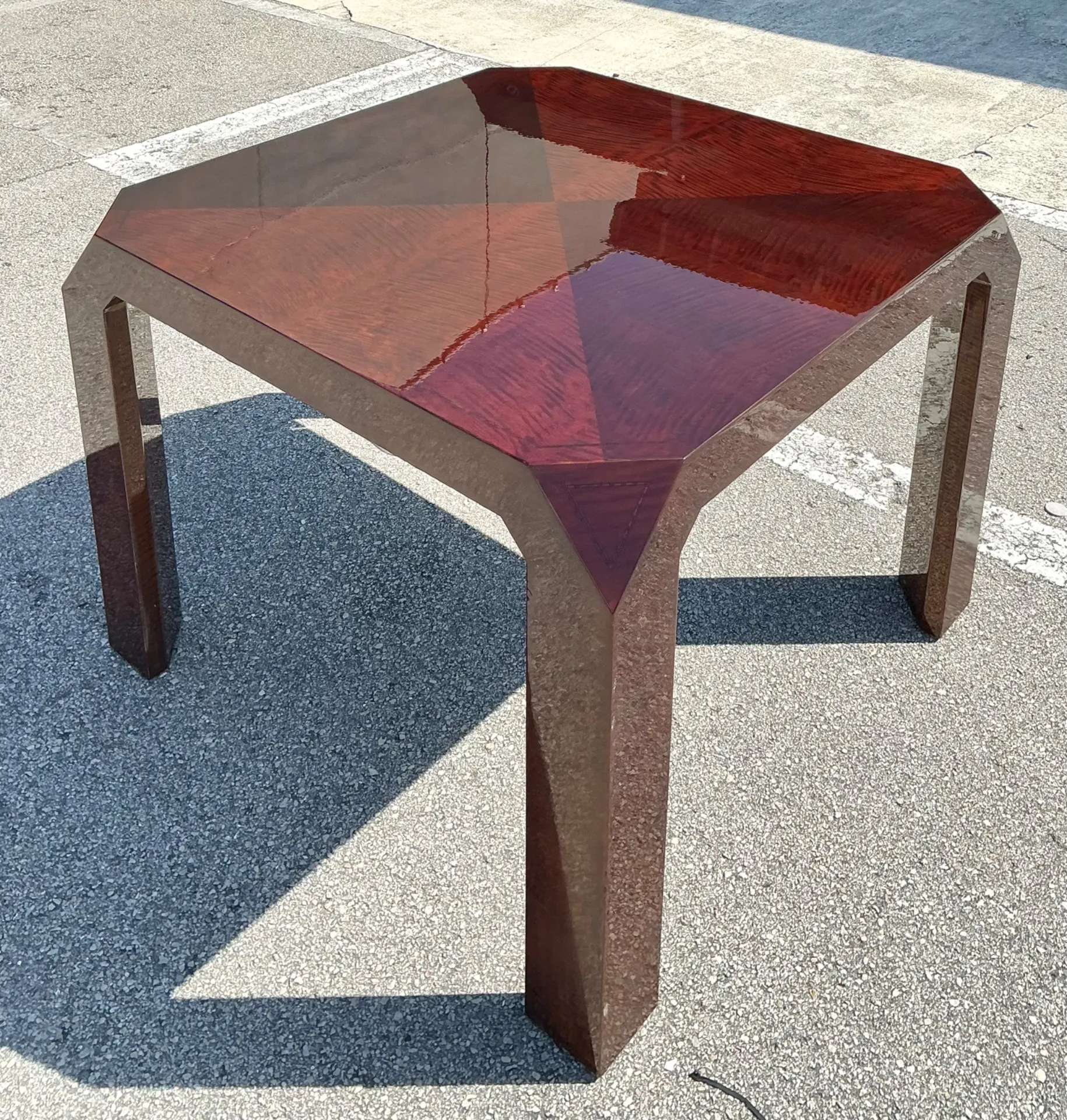 Vintage Lacquered Inlay Game Table — additional photo 6