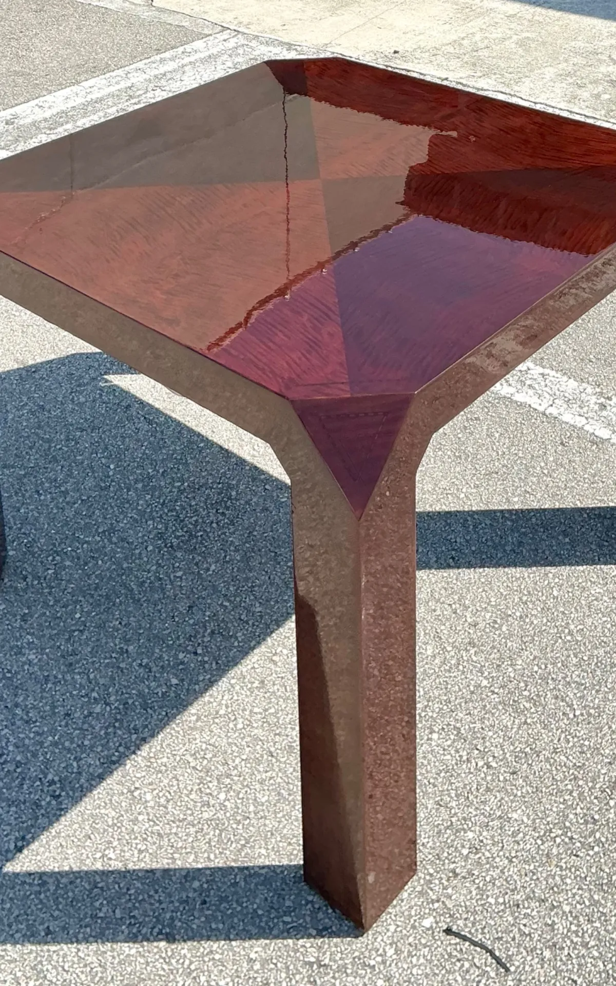 Vintage Lacquered Inlay Game Table — additional photo 8