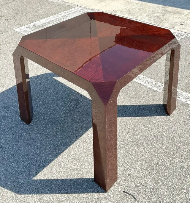 Vintage Lacquered Inlay Game Table — additional photo 8