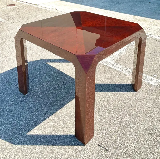 Vintage Lacquered Inlay Game Table — additional photo 3