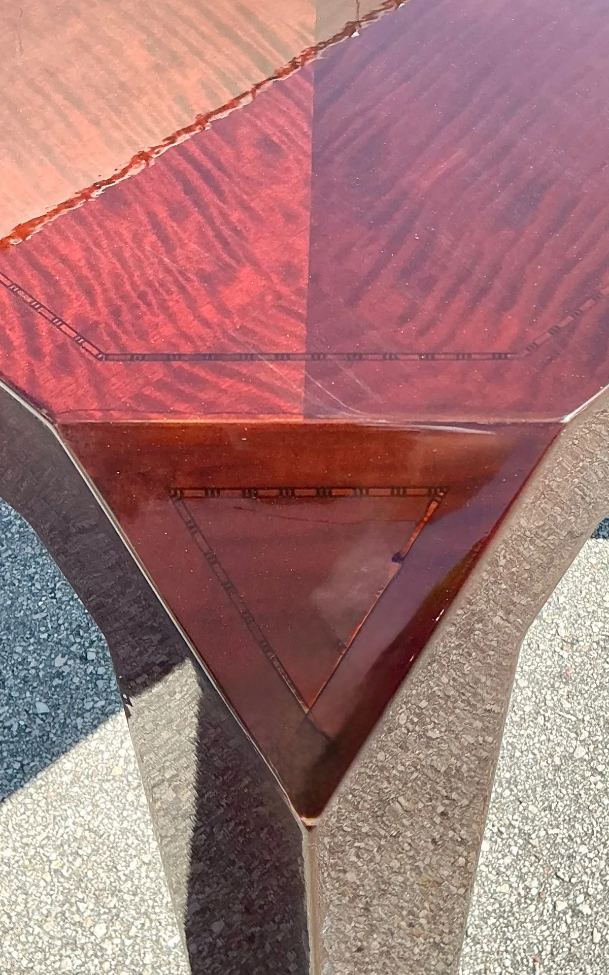 Vintage Lacquered Inlay Game Table — additional photo 5