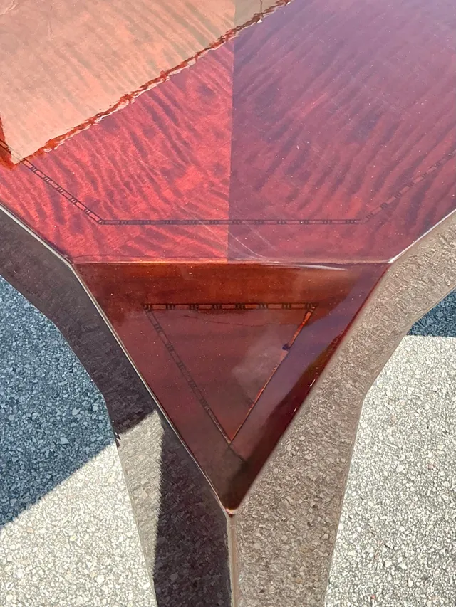 Vintage Lacquered Inlay Game Table — additional photo 5