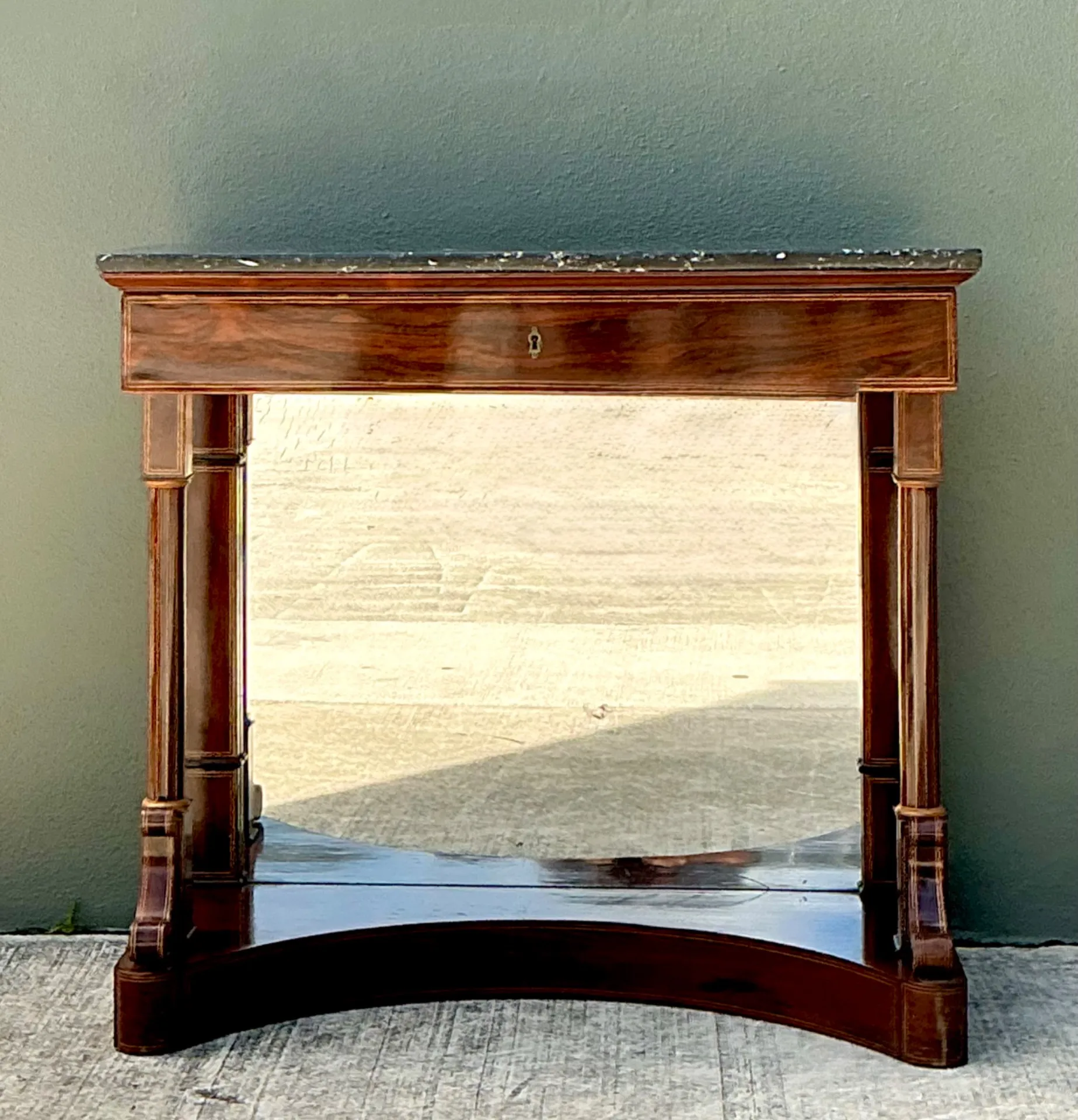 Vintage Empire Flame Mahogany Pier Table — additional photo 3