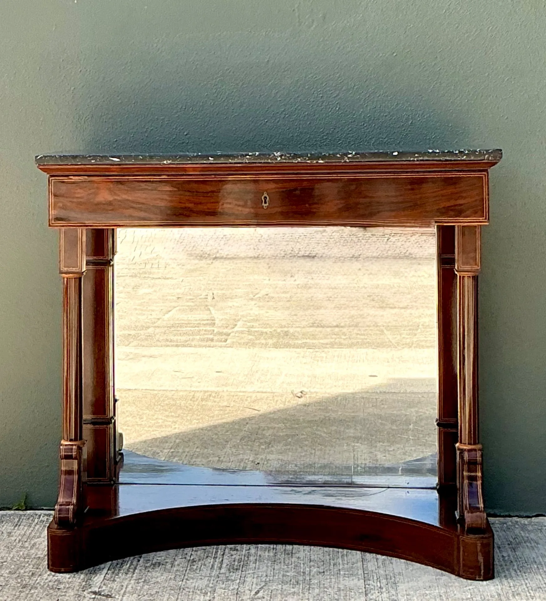 Vintage Empire Flame Mahogany Pier Table — additional photo 1