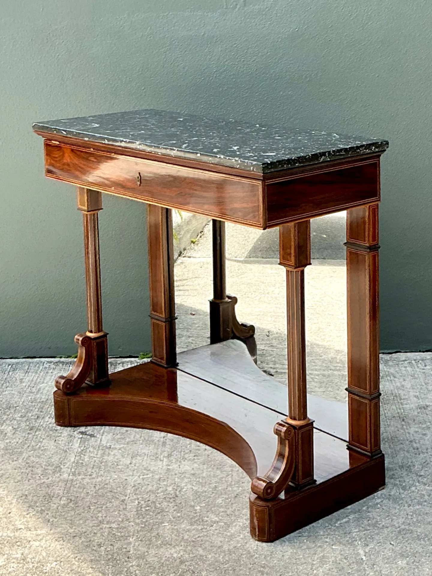 Vintage Empire Flame Mahogany Pier Table — additional photo 8