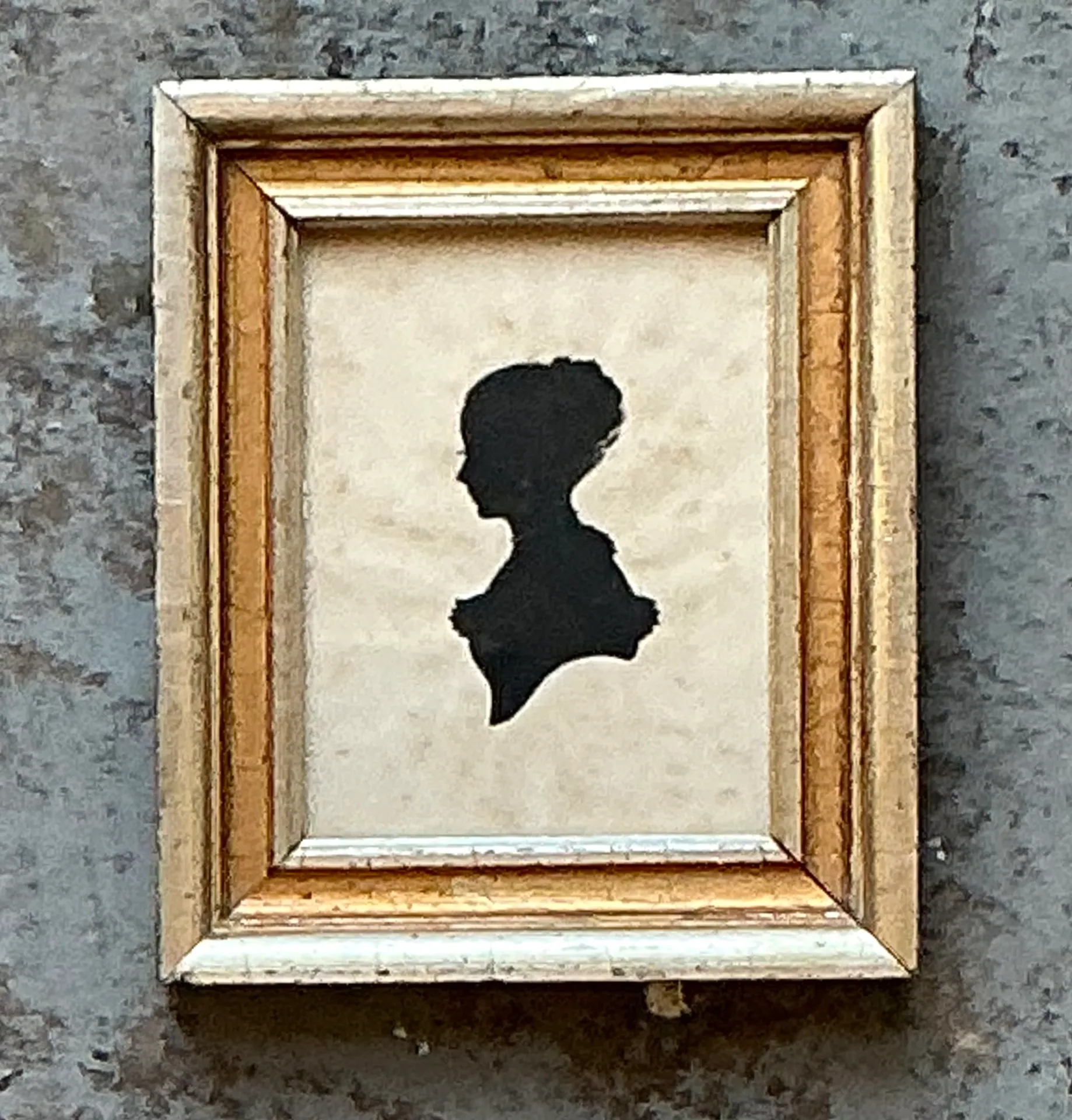 Vintage Silhouette Portrait In Gilt Frame — additional photo 6