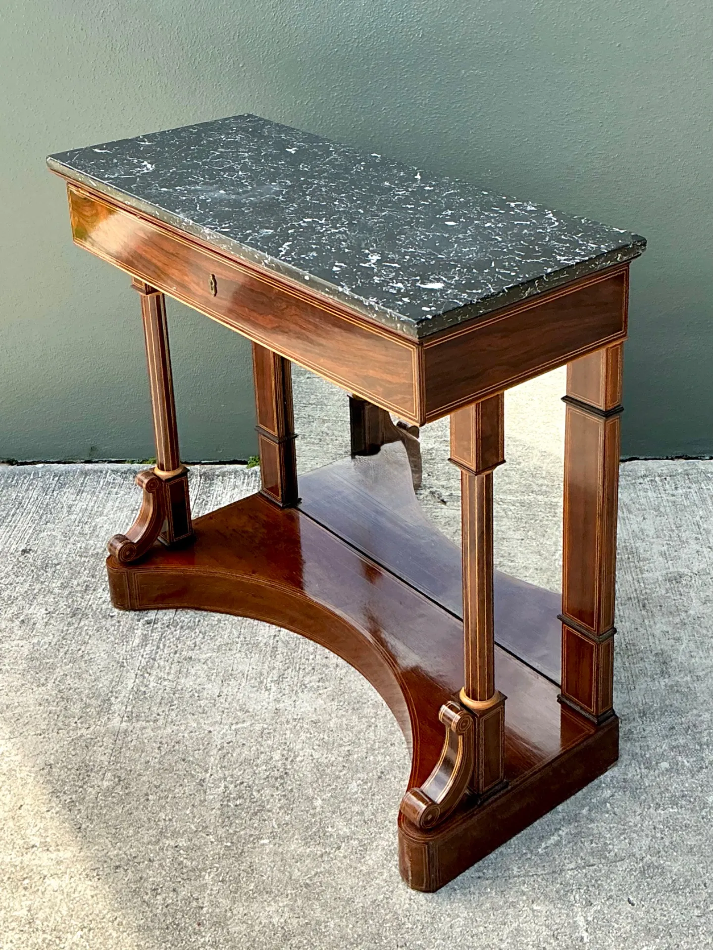 Vintage Empire Flame Mahogany Pier Table — additional photo 4
