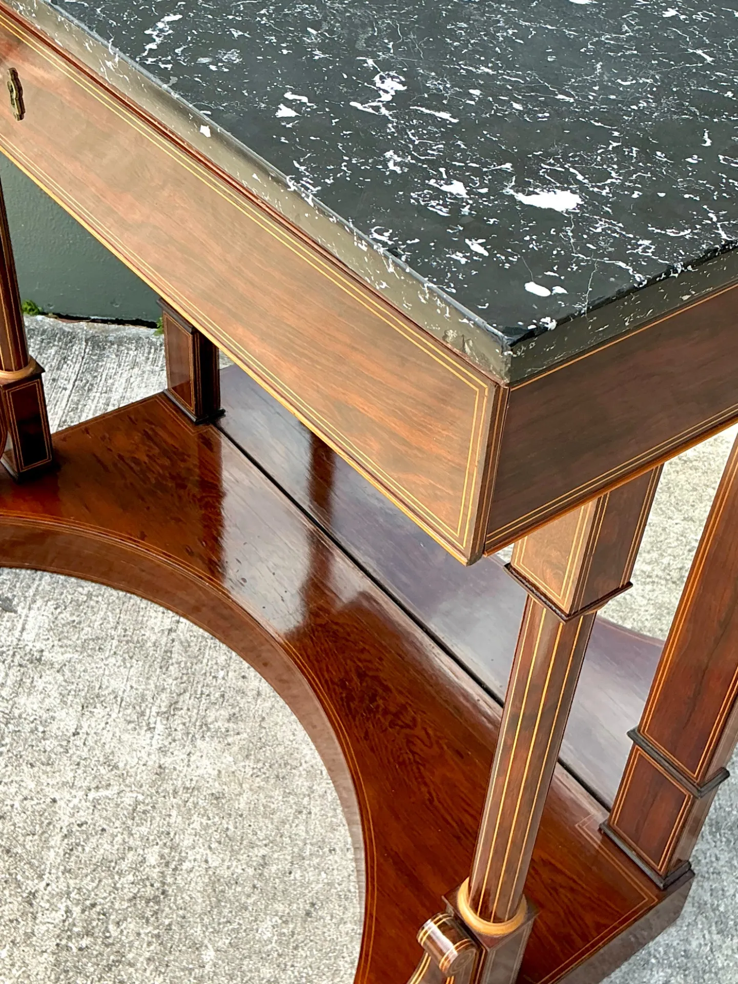 Vintage Empire Flame Mahogany Pier Table — additional photo 5
