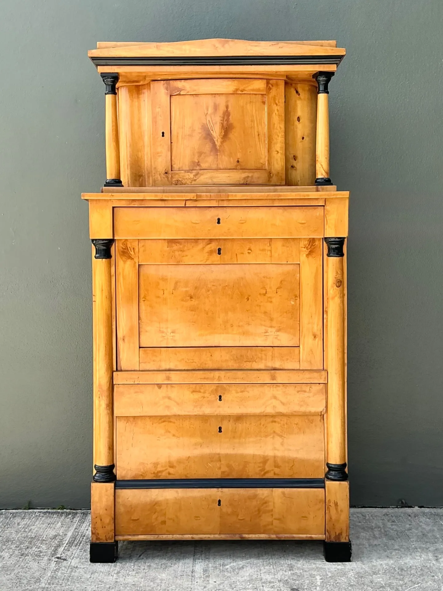Vintage Biedermeier Secretaire Cabinet — additional photo 3