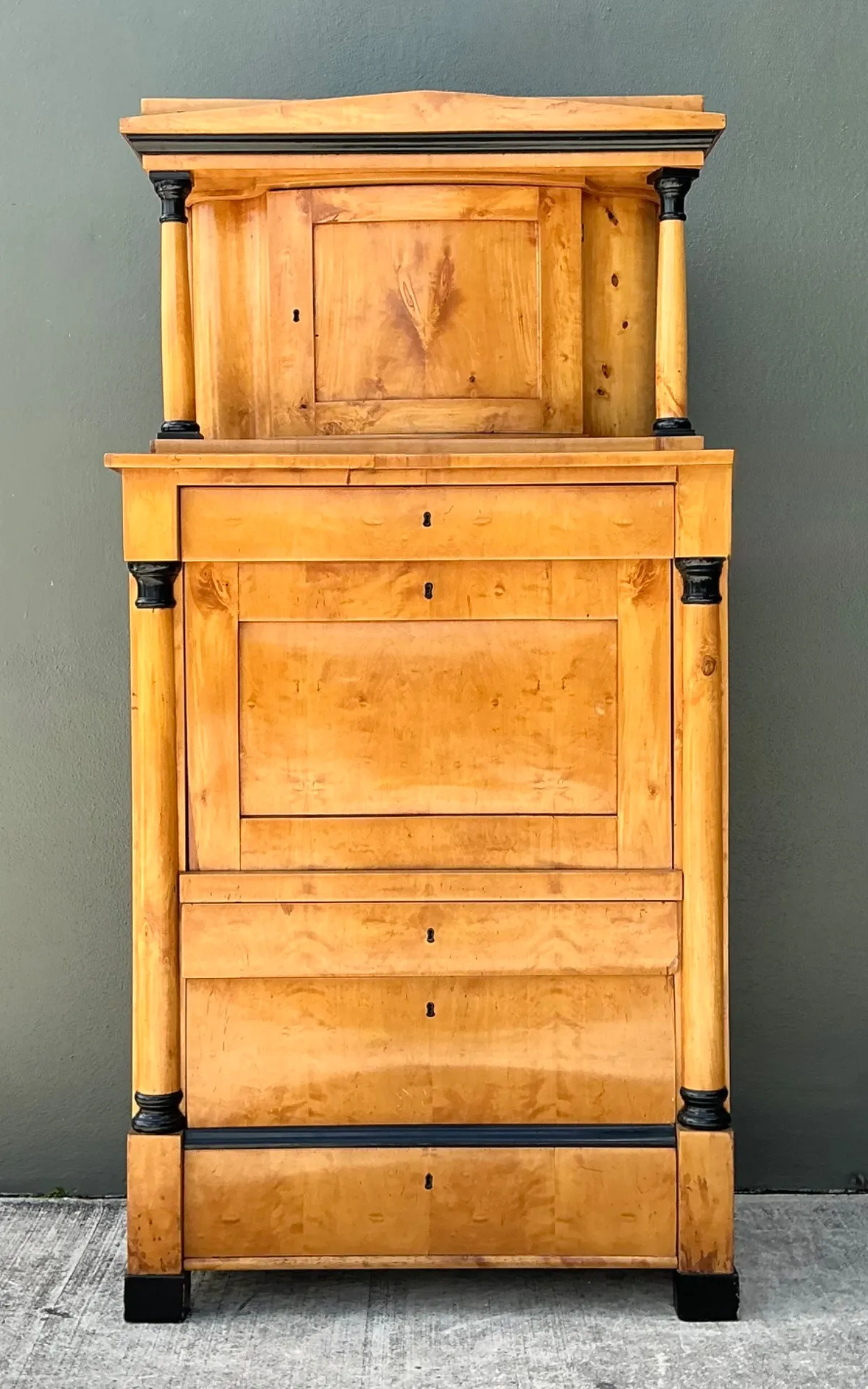 Vintage Biedermeier Secretaire Cabinet — additional photo 3