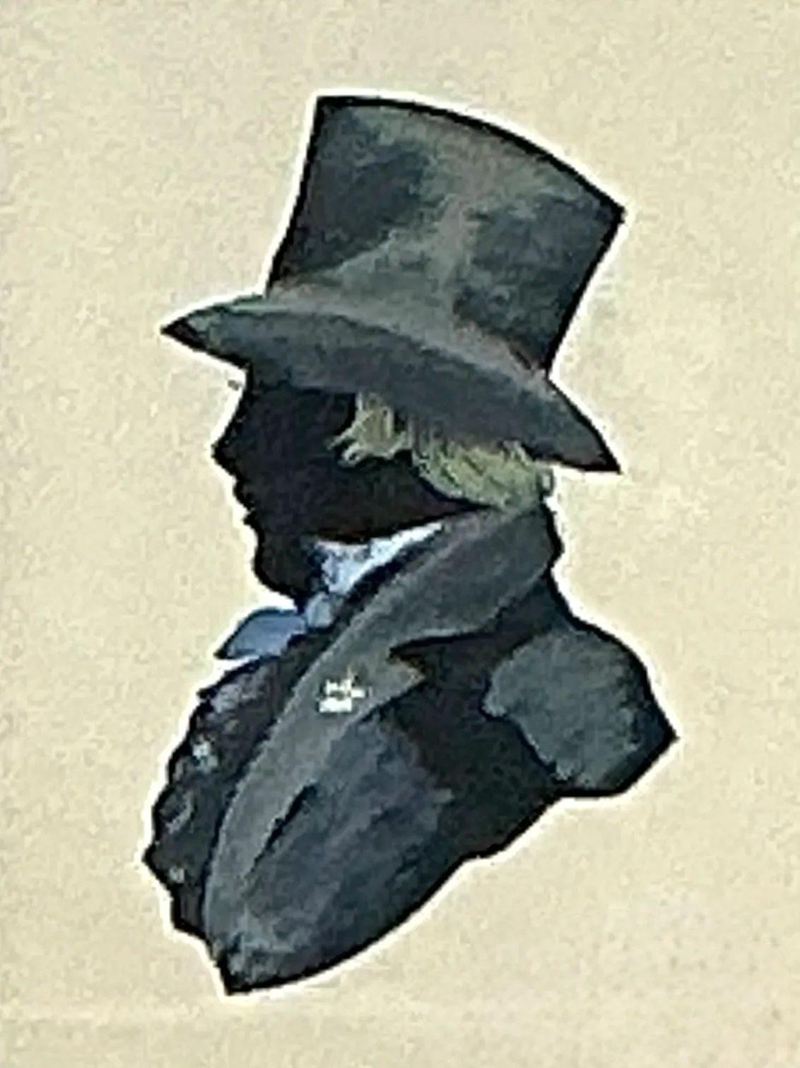 Vintage Silhouette Portrait in Gilt Frame — additional photo 6