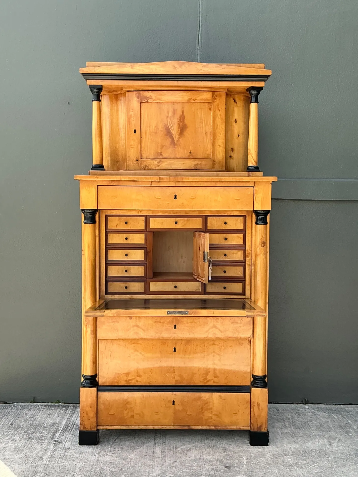 Vintage Biedermeier Secretaire Cabinet — additional photo 6