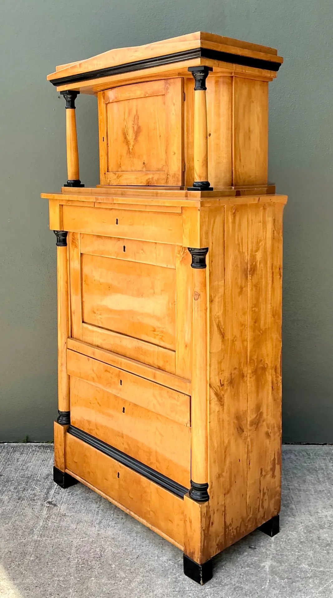 Vintage Biedermeier Secretaire Cabinet — additional photo 4