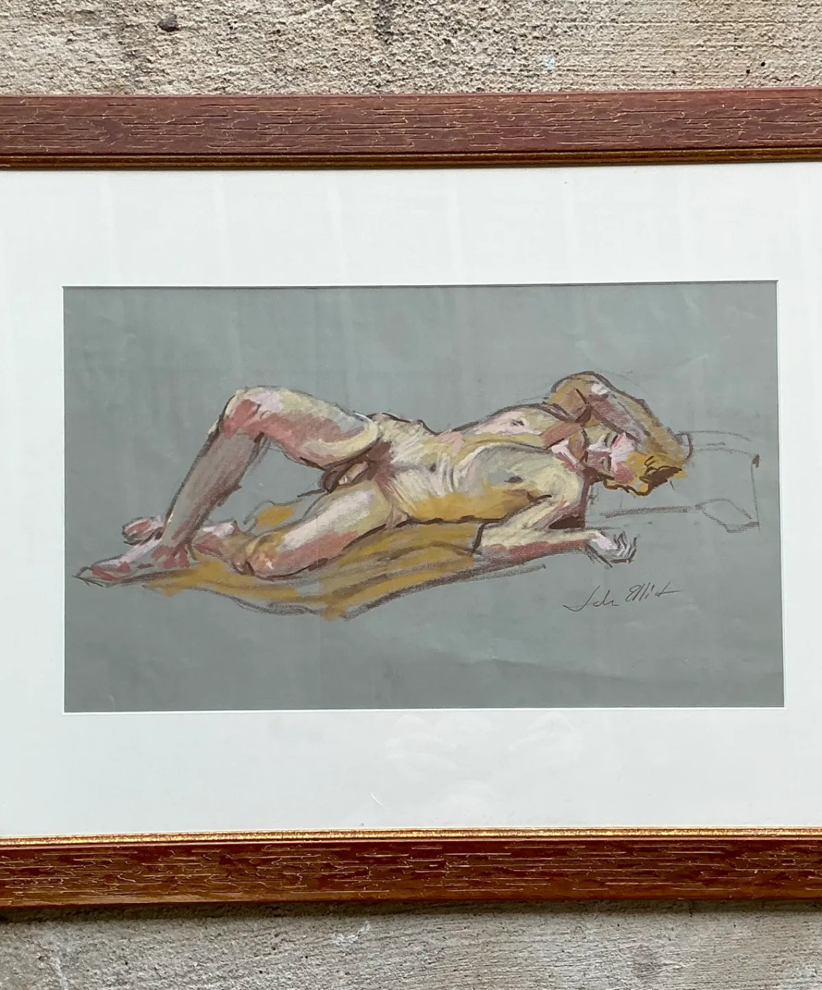 Vintage Figurative Male Nude Portrait — additional photo 7