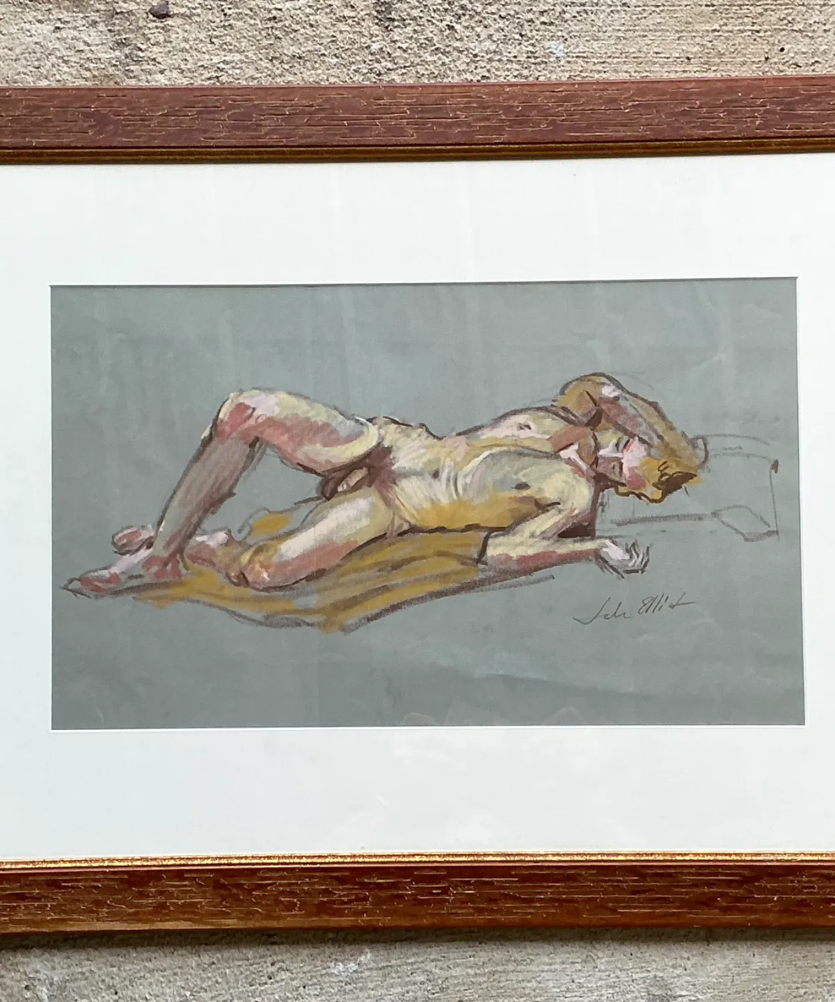 Vintage Figurative Male Nude Portrait — additional photo 6