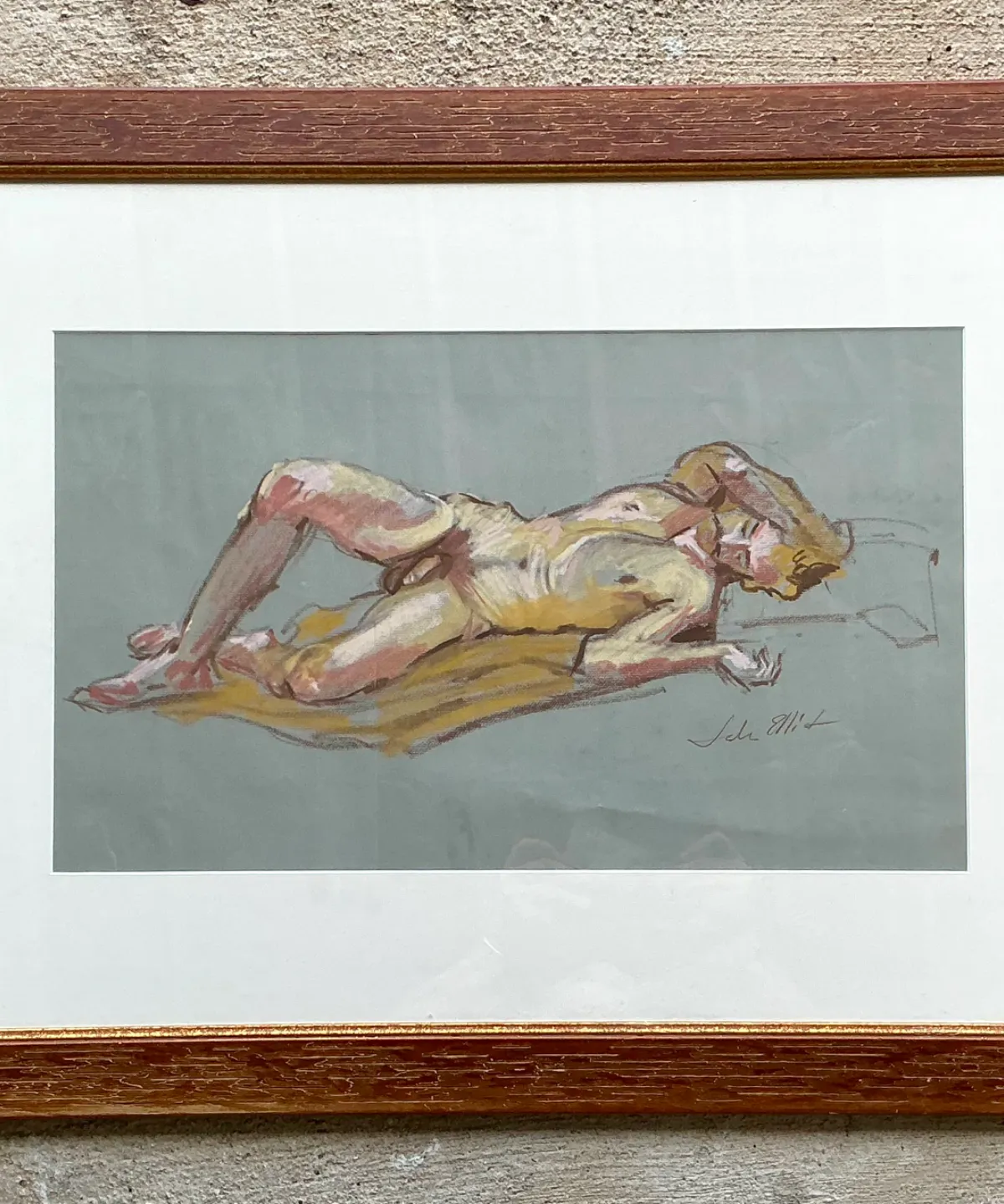 Vintage Figurative Male Nude Portrait — additional photo 8