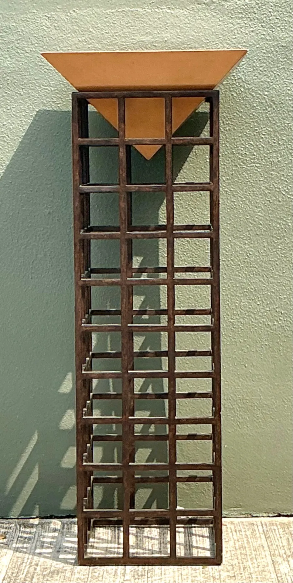 Vintage Grid Design Metal Stand — additional photo 1