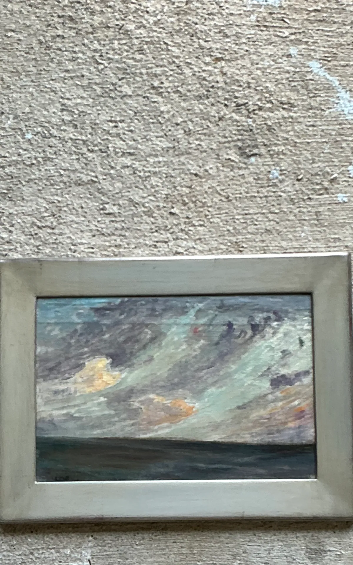 Vintage Framed Seascape Oil Painting — additional photo 8