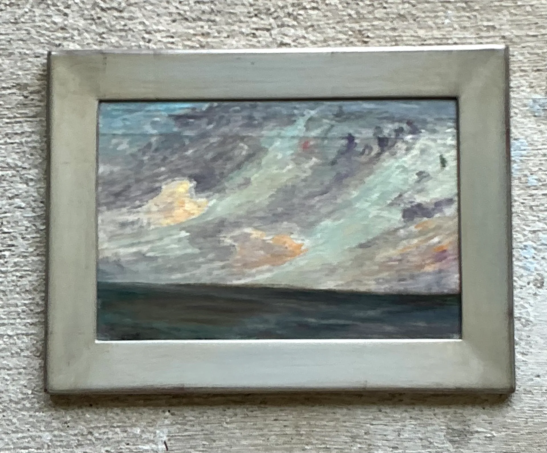 Vintage Framed Seascape Oil Painting — additional photo 6