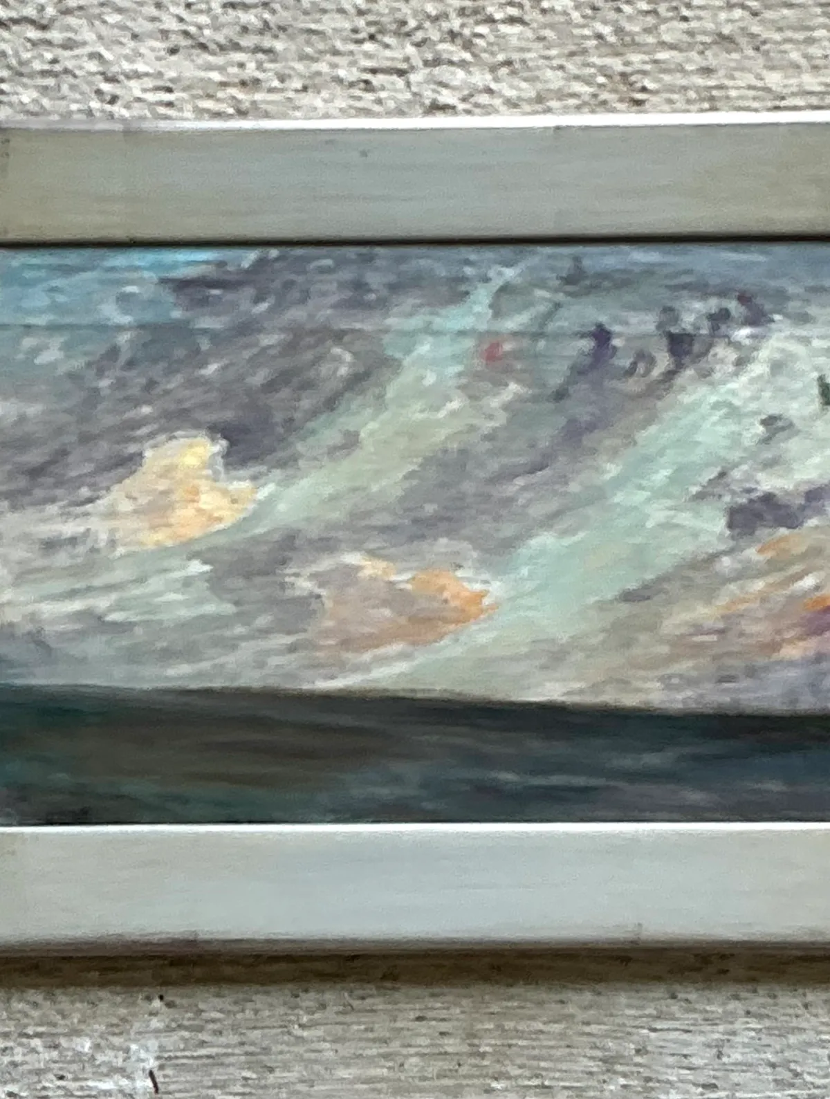 Vintage Framed Seascape Oil Painting — additional photo 6