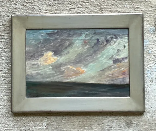 Vintage Framed Seascape Oil Painting — additional photo 3