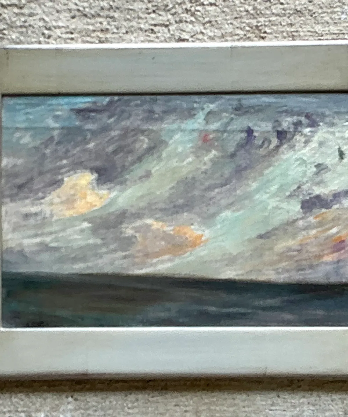 Vintage Framed Seascape Oil Painting — additional photo 4