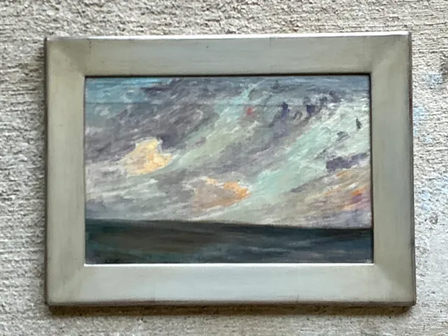 Vintage Framed Seascape Oil Painting — additional photo 4