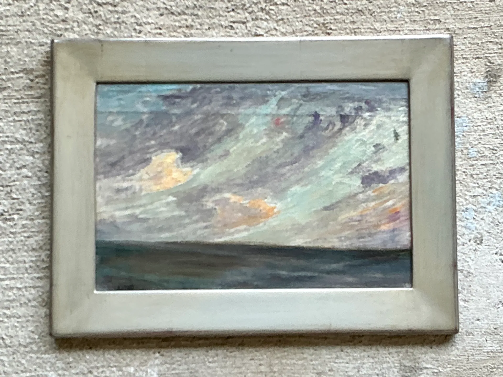Vintage Framed Seascape Oil Painting — additional photo 7