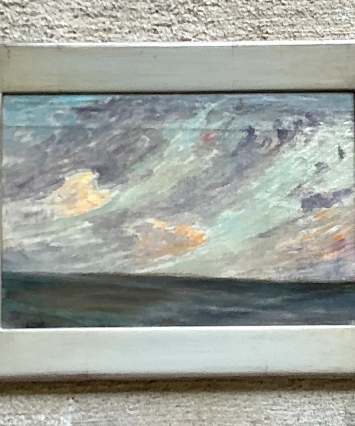 Vintage Framed Seascape Oil Painting — additional photo 7