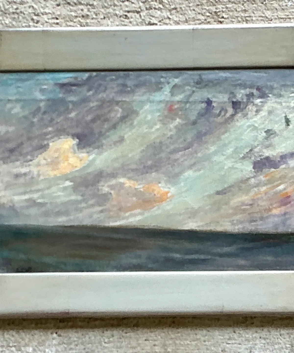 Vintage Framed Seascape Oil Painting — additional photo 5