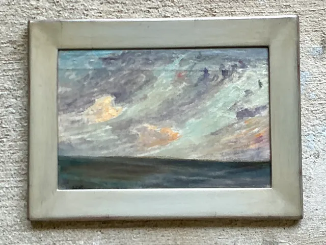 Vintage Framed Seascape Oil Painting — additional photo 5