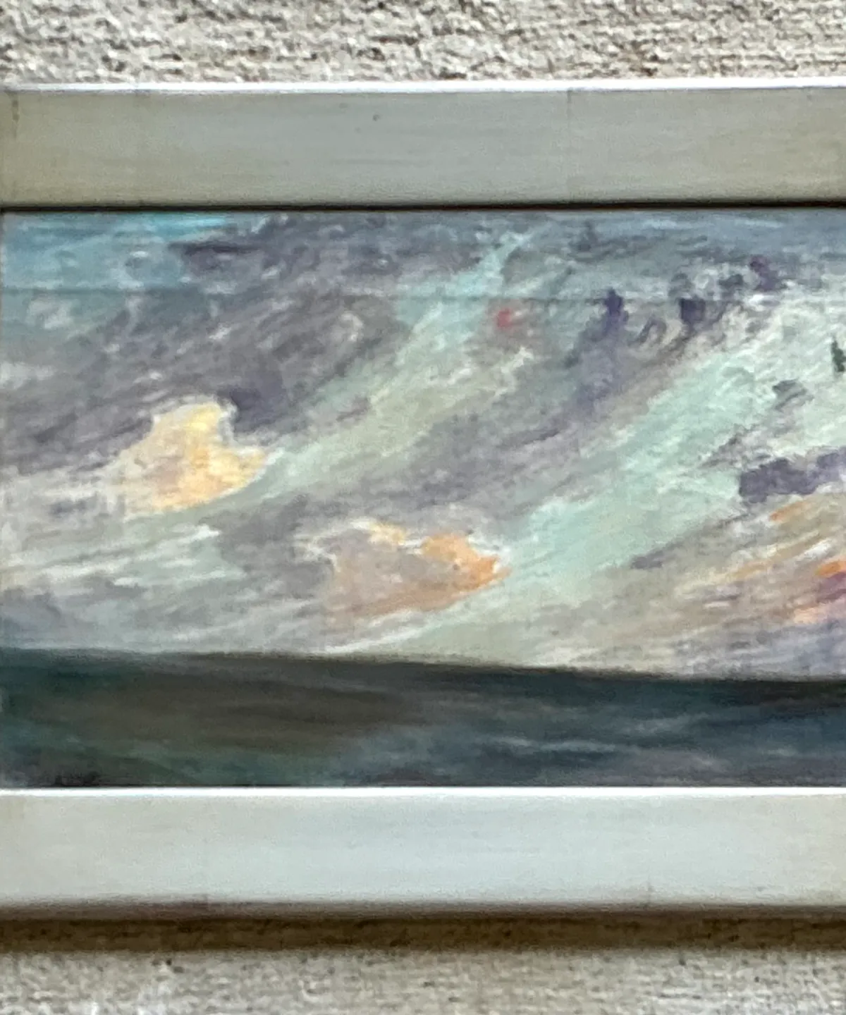 Vintage Framed Seascape Oil Painting — additional photo 2
