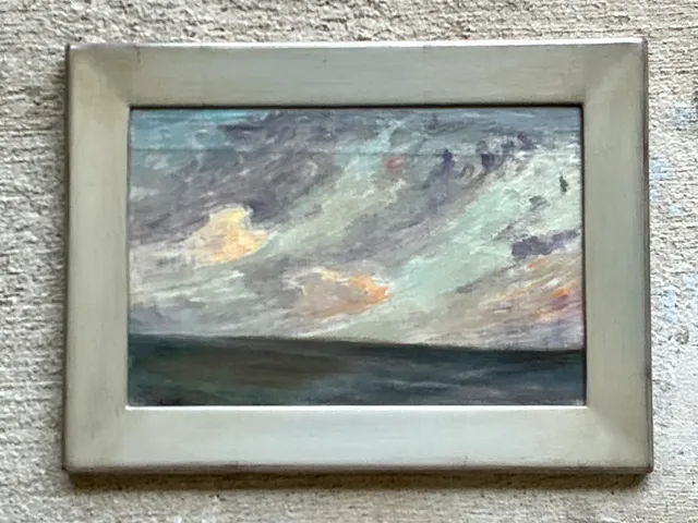 Vintage Framed Seascape Oil Painting — additional photo 2