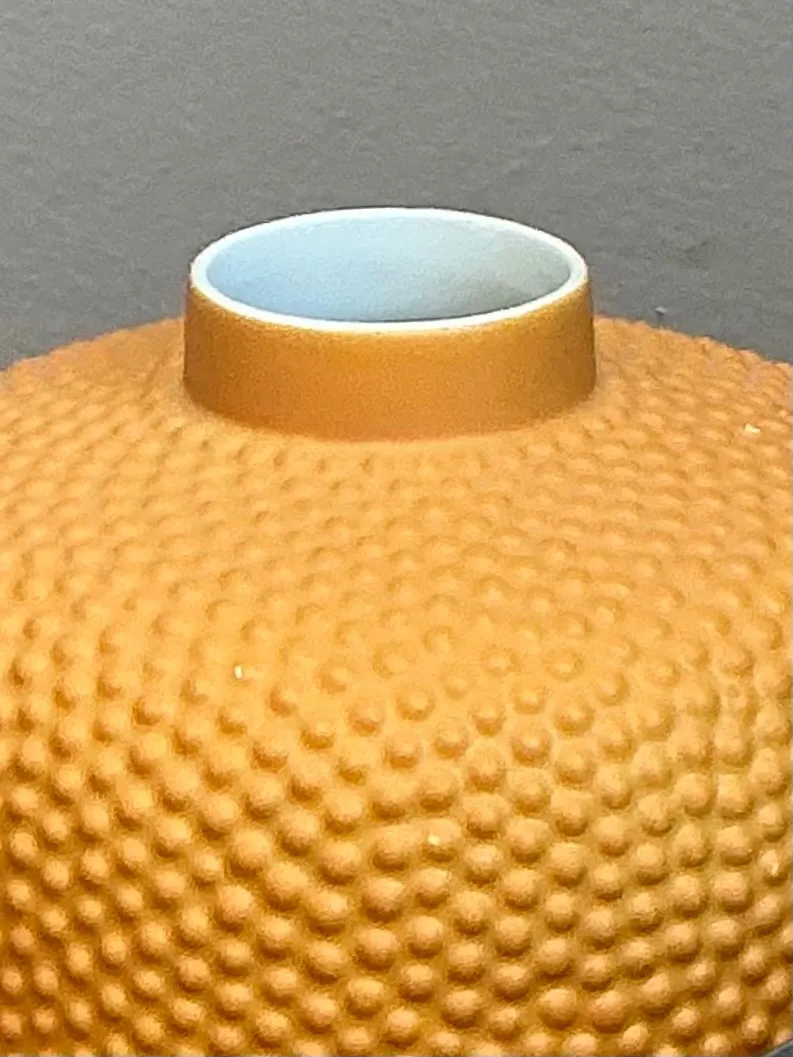 Mid-Century Modern Swiss Orange Ceramic Vase — additional photo 5