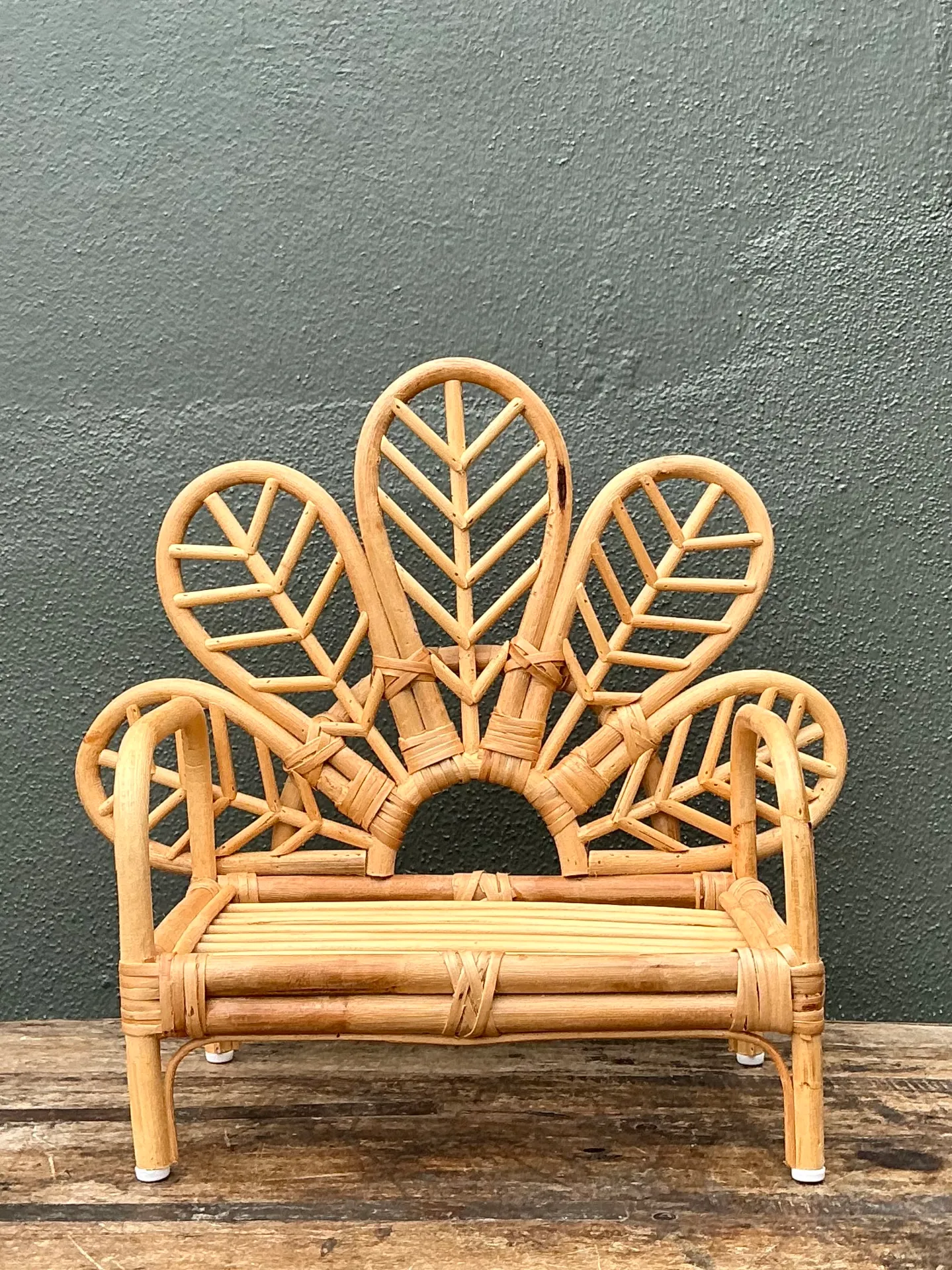 Vintage Children’s Rattan Peacock Chair — additional photo 2