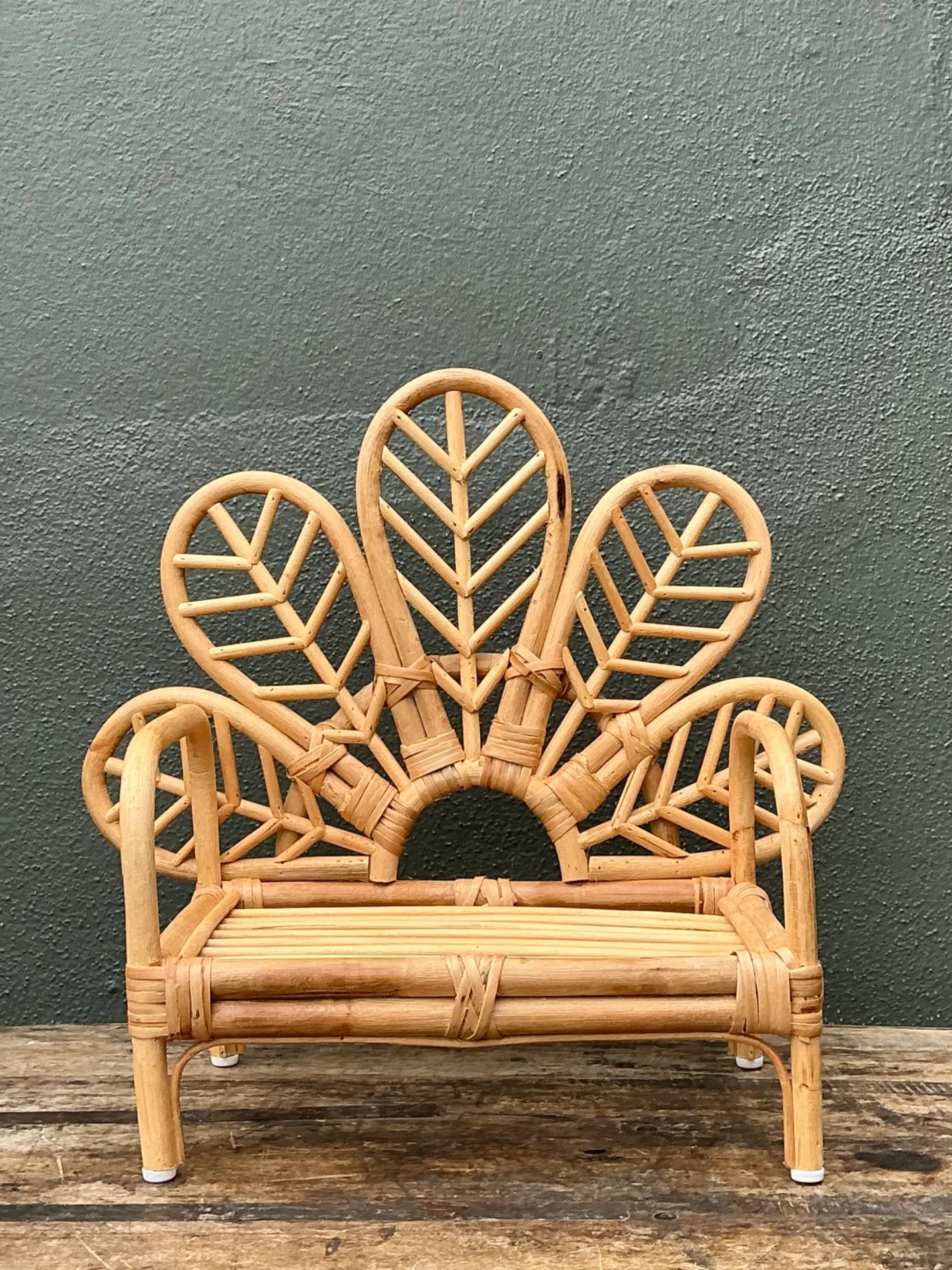 Vintage Children’s Rattan Peacock Chair — additional photo 5