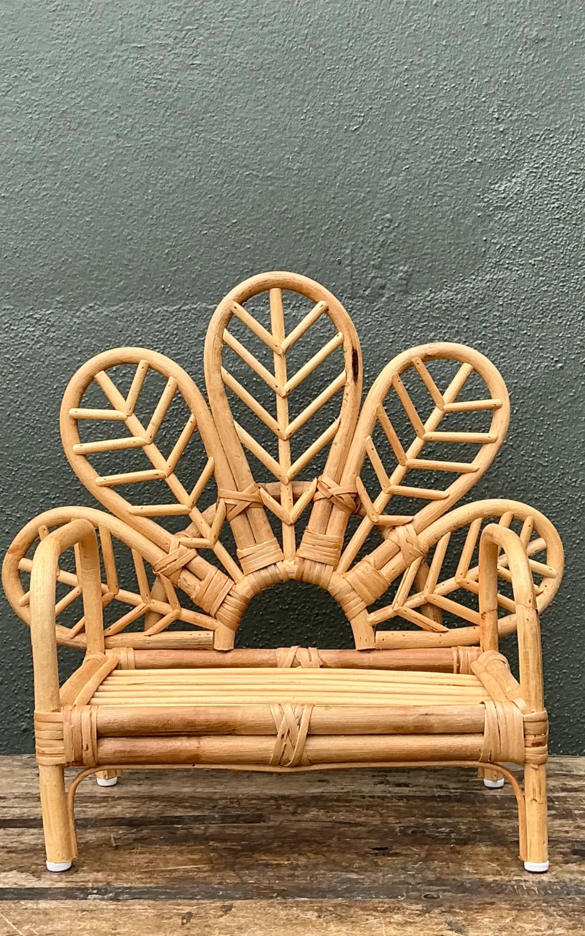 Vintage Children’s Rattan Peacock Chair — additional photo 5