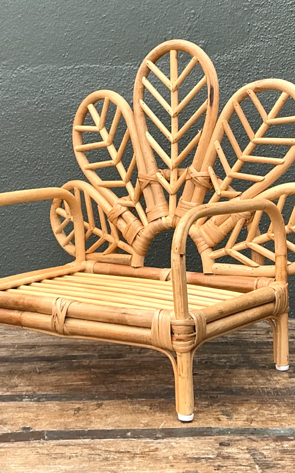 Vintage Children’s Rattan Peacock Chair — additional photo 6