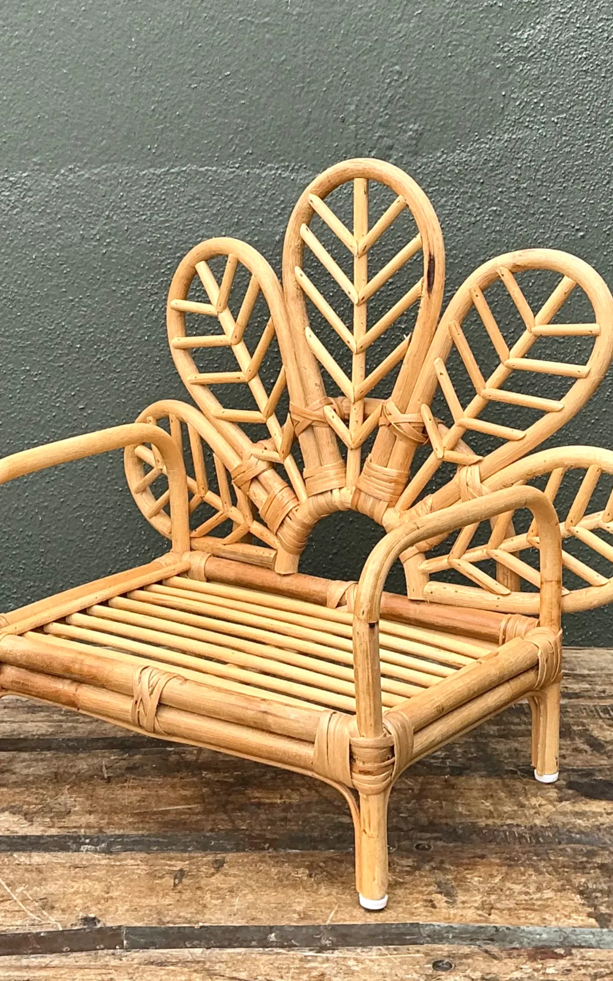 Vintage Children’s Rattan Peacock Chair — additional photo 1
