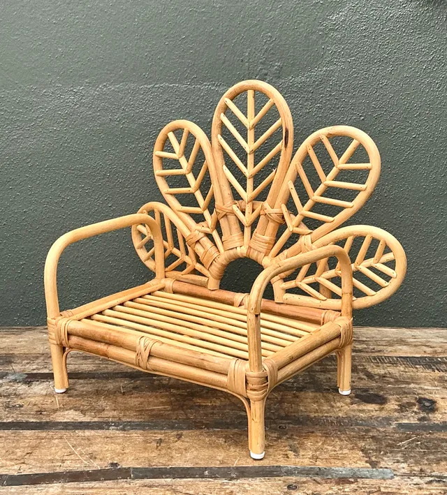 Vintage Children’s Rattan Peacock Chair — additional photo 1