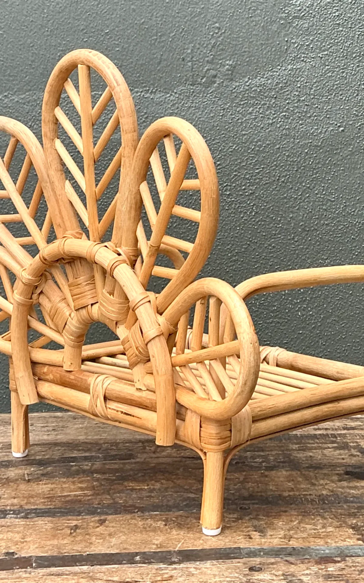 Vintage Children’s Rattan Peacock Chair — additional photo 7