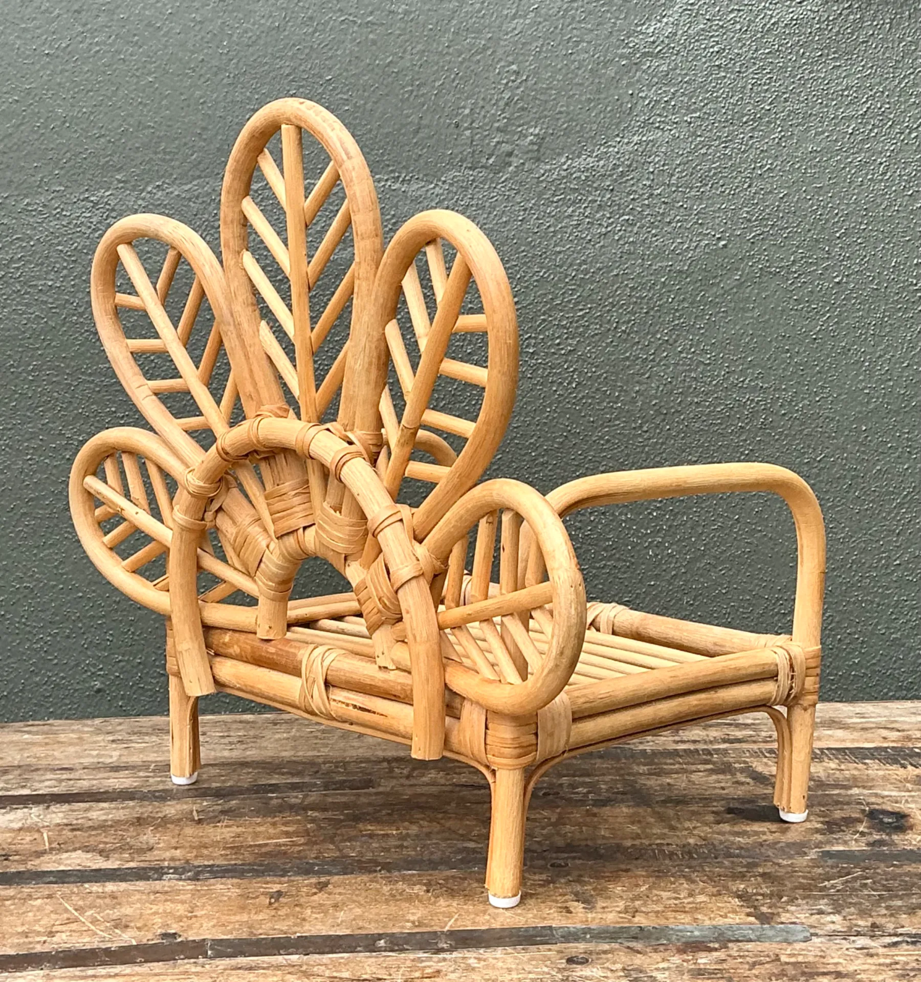 Vintage Children’s Rattan Peacock Chair — additional photo 8