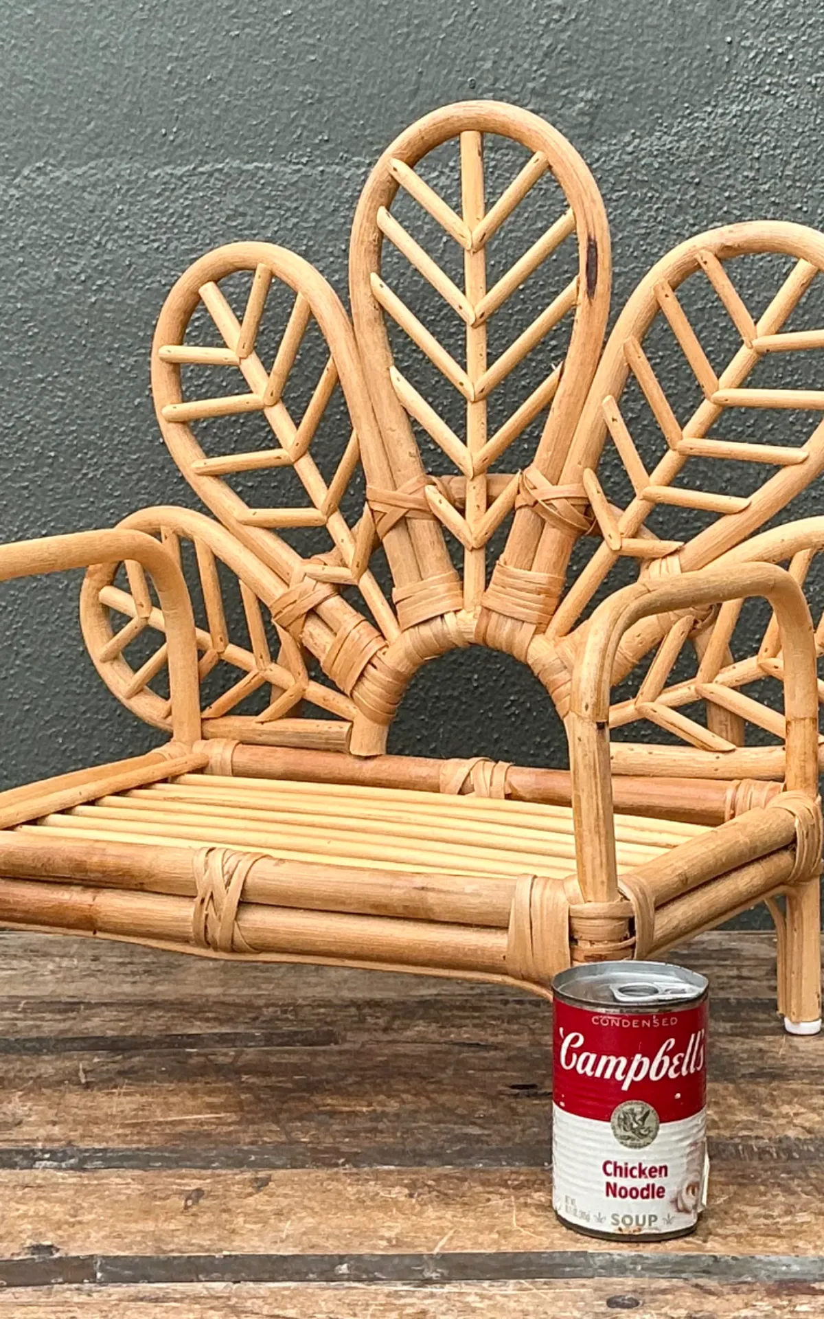 Vintage Children’s Rattan Peacock Chair — additional photo 4