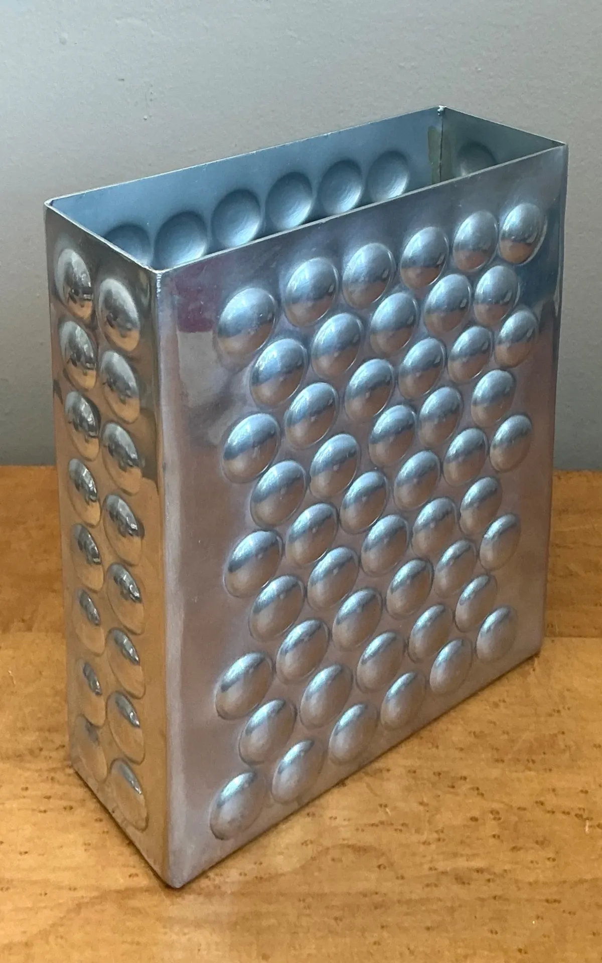 Vintage Modernist Aluminum Vase — additional photo 6
